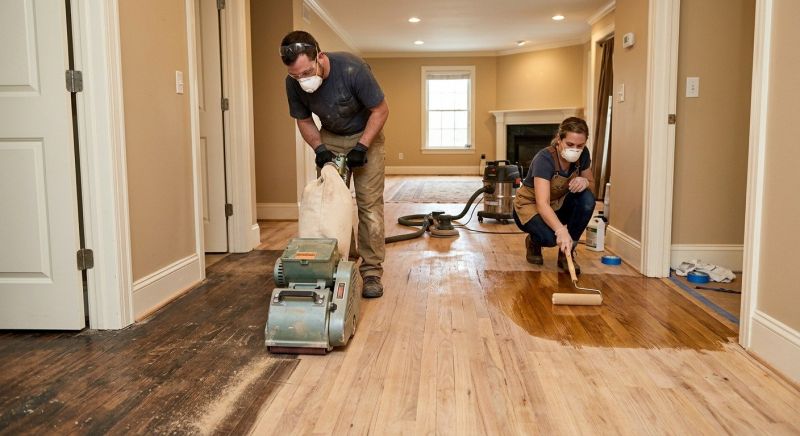Cabin Floor Refinishing in Overland Park, KS