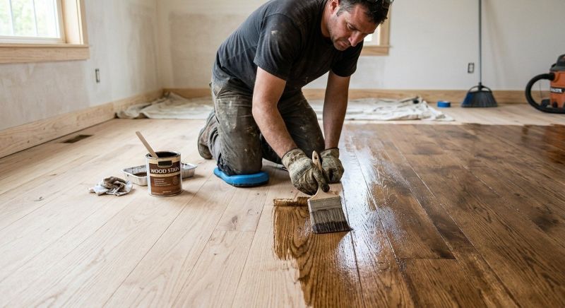Hardwood Floor Staining in Kansas City, KS