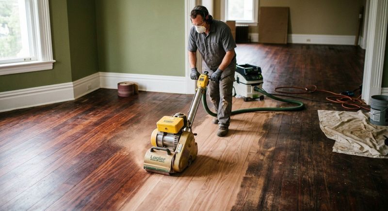 Hickory Floor Refinishing in Olathe, KS