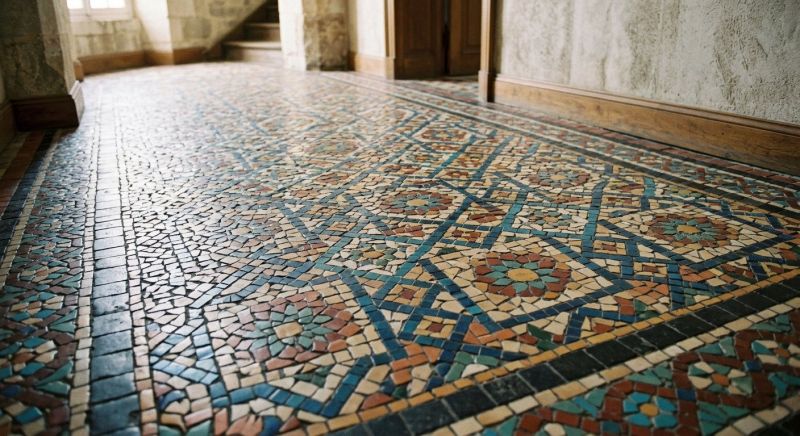 Mosaic Tile Floor Installation in Fredericksburg, VA