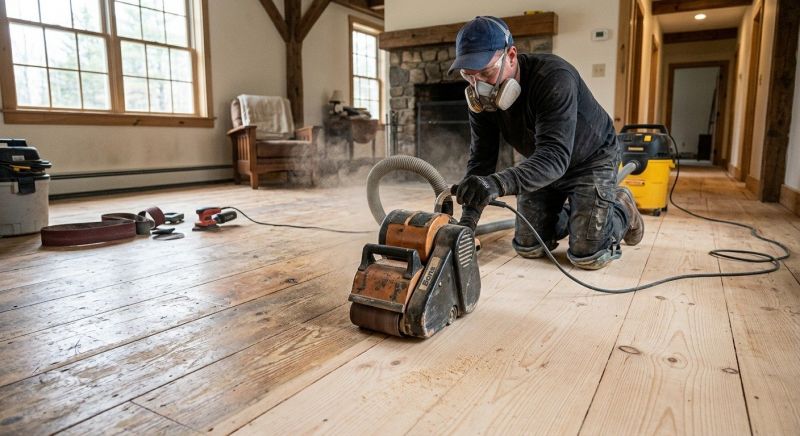 Pine Floor Refinishing in Olathe, KS